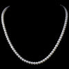 Bridal Wedding Necklace 220 Silver White