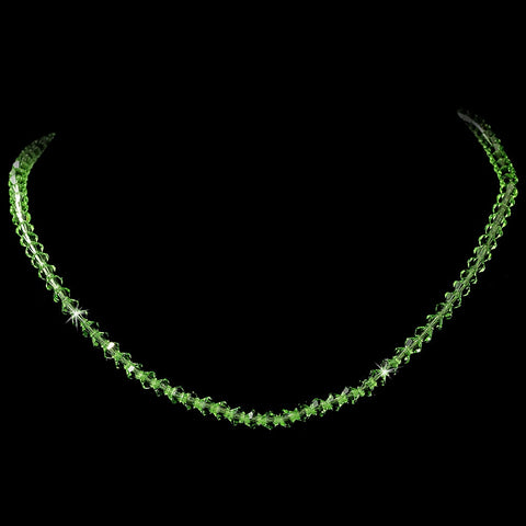 Bridal Wedding Necklace 235 Green