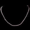 Light Amethyst Swarovski Crystal Stretch Bridal Wedding Necklace N 235