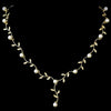 Gold & Ivory Pearl Vine Bridal Wedding Necklace N 2657
