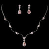 CZ Teardrop Bridal Wedding Necklace 2701