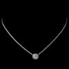 Bridal Wedding Necklace 3534 Silver Clear