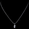 * Silver 3 Cube D730Cubic Zirconia Pendant N 3537 Silver
