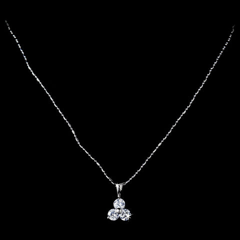 * Past, Present & Future Silver Cubic Zirconia Pendant N 3586