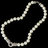 Elegance Antique Silver FW Pearl Bridal Wedding Necklace N 3602