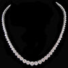 Gorgeous Cubic Zirconia Bridal Wedding Necklace N 3634 (Silver or Gold)