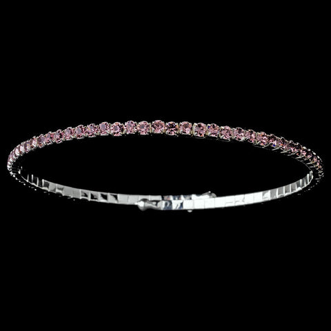 * Bridal Wedding Necklace 398 Light Amethyst