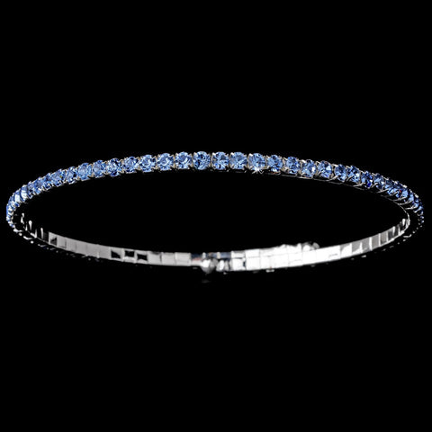 * Bridal Wedding Necklace 398 Light Blue