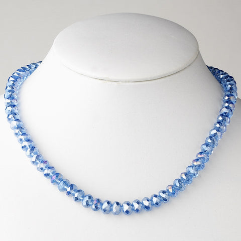 Blue Bridal Wedding Necklace 7615