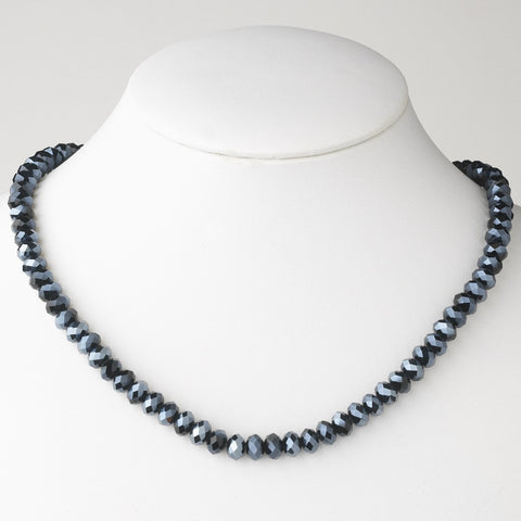 Navy Blue Bridal Wedding Necklace 7615