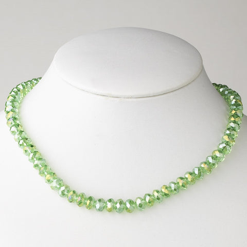 Peridot Bridal Wedding Necklace 7615