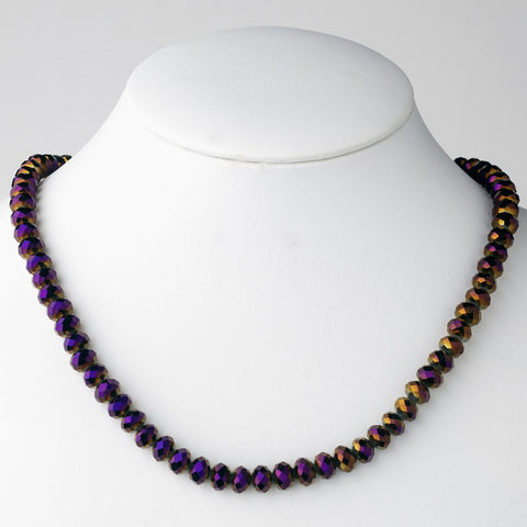 Plum Bridal Wedding Necklace 7615