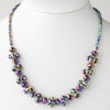 Multi Color Flower Bridal Wedding Necklace 7617