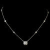 Sparkling Circular CZ Bridal Wedding Necklace N 8112