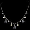 Bridal Wedding Necklace 8133 Silver Clear