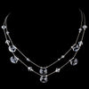 * Bridal Wedding Necklace 8140 Silver Clear