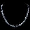 Single Swarovski Crystal Strand Bridal Wedding Necklace N-8144