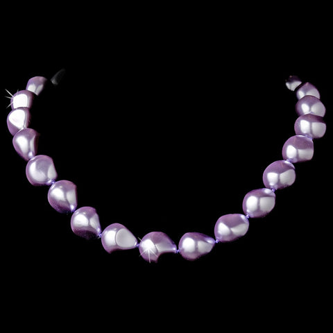 Freshwater Pearl Stone Bridal Wedding Necklace 8325