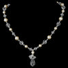 Pearl & Crystal Bridal Wedding Necklace Earring Set NE 8353