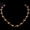 Bridal Wedding Necklace 8355 Gold Brown