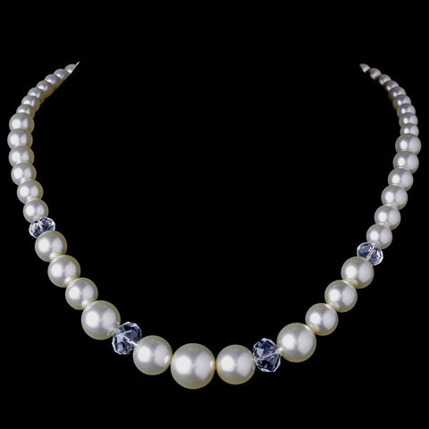 Bridal Wedding Necklace 8361 Ivory