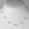 Ivory/White AB Austrian Crystal Bridal Wedding Necklace 8370
