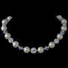 Crystal & Pearl Bridal Wedding Necklace 8425