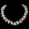 Cream Colored Freshwater Keshi Pearl Bridal Wedding Necklace 8521