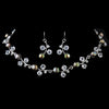 Bridal Wedding Jewelry Set 1043 Brown Green