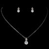 Silver Cubic Zirconia Jewlery Set NE 10716