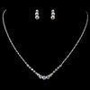 Silver AB Bridal Wedding Jewelry Set 305