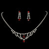 * Bridal Wedding Necklace Earring Set colors 340