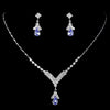 Crystal Rhinestone Drop Bridal Wedding Jewelry Set 344