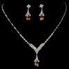 Crystal Rhinestone Drop Bridal Wedding Jewelry Set 344