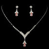 Crystal Rhinestone Drop Bridal Wedding Jewelry Set 344