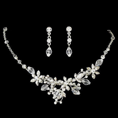 Crystal Couture Jewelry 6855 & Bridal Wedding Headband 7817 Set