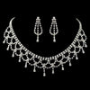 * Elegant & Bold Rhinestone Statement Bridal Wedding Jewelry Set NE 70926
