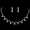 Silver Clear Bridal Wedding Jewelry Set 71534