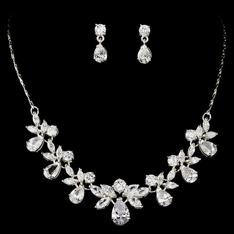 * Stunning Crystal Bridal Wedding Jewelry Set NE 71746