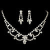 Swarovski Crystal Jewelry 7200 & Bridal Wedding Tiara Set 7098