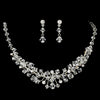 Swarovski Crystal Bridal Wedding Jewelry 7602 & Bridal Wedding Tiara 8125 Set