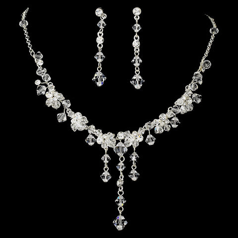 Swarovski Crystal Bridal Wedding Jewelry Set & Headband Set 7807