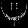 Clear Swarovski Crystal Couture Bridal Wedding Jewelry Set & Bridal Wedding Tiara Set 8003