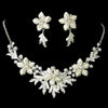 Winter Snowflake Bridal Wedding Jewelry Set & Tiara Set 8100