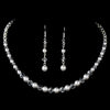 Crystal & Pearl Bridal Wedding Jewelry Set NE 8129