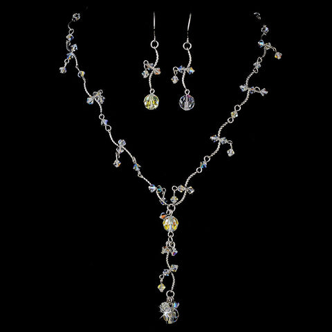 Swarovski Bridal Wedding Jewelry Set NE 8258 Silver AB