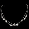 * Bridal Wedding Necklace 8268 Silver Clear