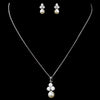 Pearl & CZ Bridal Wedding Jewelry Set 8720