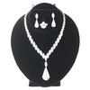 Black Velvet Bridal Wedding Necklace Display on Stand for Bridal Wedding Necklace, Earring & Bridal Wedding Ring