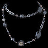 Hematite Black & Brown Faceted Cut Glass Fashion Bridal Wedding Necklace 9508